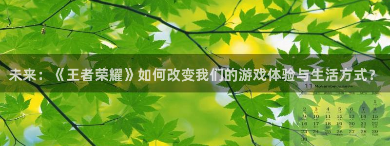 辉达娱乐平台登录线路：未来：《王者荣耀》如何改变我们的游戏体